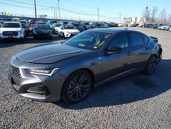 Acura TLX Tech A salvage cars for sale: 2023 Acura TLX Tech A
