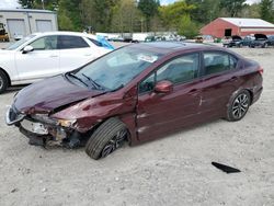 Salvage cars for sale from Copart Mendon, MA: 2013 Honda Civic EX