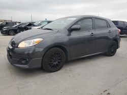 Salvage cars for sale at Grand Prairie, TX auction: 2009 Toyota Corolla Matrix S