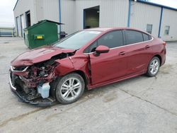 Chevrolet salvage cars for sale: 2017 Chevrolet Cruze LT