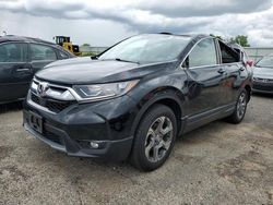 Salvage cars for sale at Mcfarland, WI auction: 2017 Honda CR-V EXL