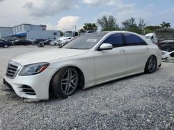 Salvage cars for sale at Opa Locka, FL auction: 2019 Mercedes-Benz S 560 4matic