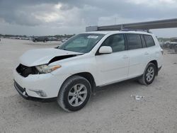 Salvage cars for sale from Copart West Palm Beach, FL: 2012 Toyota Highlander Base