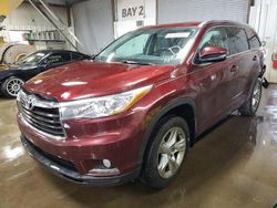 Salvage cars for sale from Copart Elgin, IL: 2014 Toyota Highlander Limited