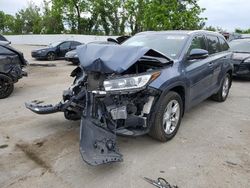 Toyota Highlander Limited salvage cars for sale: 2019 Toyota Highlander Limited