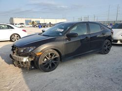 Salvage cars for sale at Haslet, TX auction: 2018 Honda Civic Sport