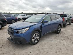 Salvage cars for sale from Copart Houston, TX: 2021 Subaru Outback Limited