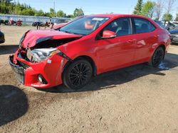 Vehiculos salvage en venta de Copart Bowmanville, ON: 2015 Toyota Corolla L