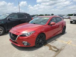 Salvage cars for sale at Grand Prairie, TX auction: 2015 Mazda 3 Grand Touring