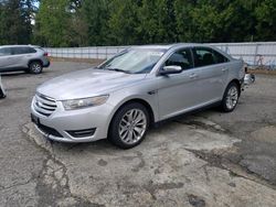 Salvage cars for sale from Copart Arlington, WA: 2013 Ford Taurus Limited