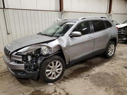 Salvage cars for sale from Copart Pennsburg, PA: 2015 Jeep Cherokee Limited