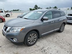 Salvage cars for sale at Houston, TX auction: 2015 Nissan Pathfinder S