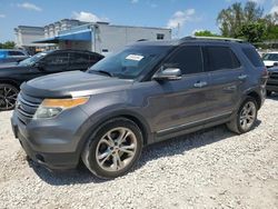 Salvage cars for sale from Copart Opa Locka, FL: 2013 Ford Explorer Limited