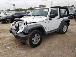 Jeep Wrangler Sport salvage cars for sale: 2018 Jeep Wrangler Sport