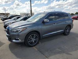 Salvage cars for sale at Grand Prairie, TX auction: 2018 Infiniti QX60