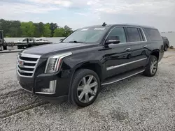 Salvage cars for sale from Copart Fairburn, GA: 2016 Cadillac Escalade ESV Luxury