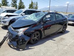 Salvage cars for sale from Copart Rancho Cucamonga, CA: 2017 Toyota Prius