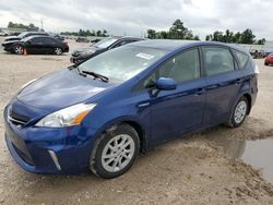 Salvage cars for sale at Houston, TX auction: 2012 Toyota Prius V