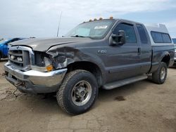 Salvage cars for sale at Woodhaven, MI auction: 2002 Ford F250 Super Duty