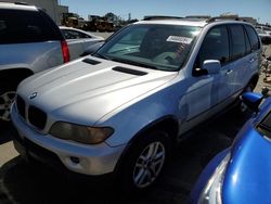 Salvage cars for sale at Martinez, CA auction: 2004 BMW X5 3.0I