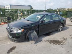 Salvage cars for sale at Orlando, FL auction: 2013 Volkswagen Passat SE