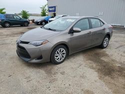 Salvage cars for sale at Mcfarland, WI auction: 2017 Toyota Corolla L