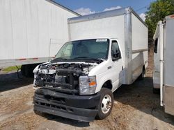 Salvage trucks for sale at Riverview, FL auction: 2023 Ford Econoline E350 Super Duty Cutaway Van