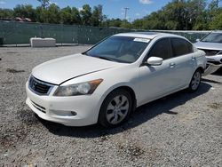Salvage cars for sale from Copart Riverview, FL: 2008 Honda Accord EXL