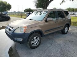 Salvage cars for sale from Copart Orlando, FL: 2002 Honda CR-V EX