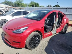 Salvage cars for sale at Sacramento, CA auction: 2021 Tesla Model Y
