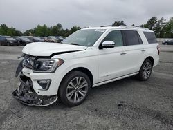 Vehiculos salvage en venta de Copart Fredericksburg, VA: 2020 Ford Expedition Platinum