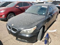 BMW 5 Series salvage cars for sale: 2007 BMW 530 I