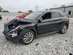 Salvage cars for sale at Barberton, OH auction: 2019 Infiniti QX50 Essential