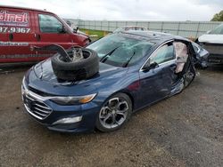 Salvage cars for sale at Mcfarland, WI auction: 2021 Chevrolet Malibu LT