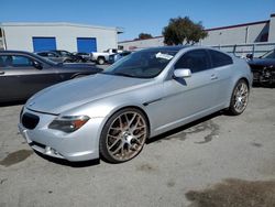 Salvage cars for sale at Hayward, CA auction: 2004 BMW 645 CI Automatic