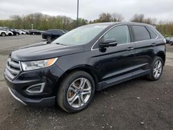 Salvage cars for sale at East Granby, CT auction: 2017 Ford Edge Titanium