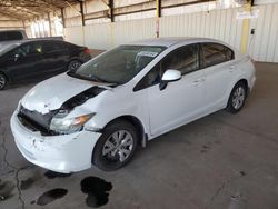 Salvage cars for sale at Phoenix, AZ auction: 2012 Honda Civic LX