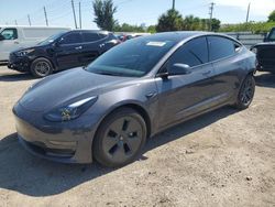 Salvage cars for sale at Miami, FL auction: 2023 Tesla Model 3