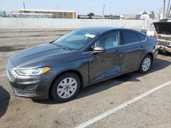 Salvage cars for sale at Van Nuys, CA auction: 2019 Ford Fusion S