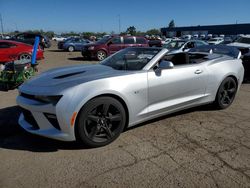 Salvage cars for sale at Woodhaven, MI auction: 2016 Chevrolet Camaro SS
