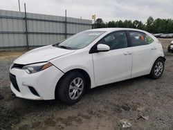 Salvage cars for sale at Lumberton, NC auction: 2015 Toyota Corolla L