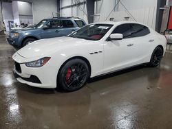 Salvage cars for sale from Copart Ham Lake, MN: 2015 Maserati Ghibli S