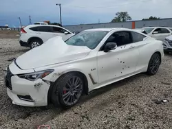Salvage cars for sale at Franklin, WI auction: 2017 Infiniti Q60 RED Sport 400