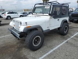 Salvage cars for sale from Copart Van Nuys, CA: 1993 Jeep Wrangler / YJ
