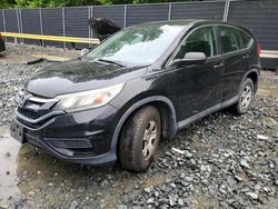 Salvage cars for sale from Copart Waldorf, MD: 2015 Honda CR-V LX