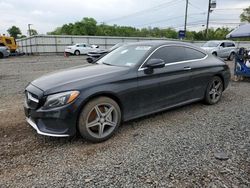 Salvage cars for sale at Hillsborough, NJ auction: 2017 Mercedes-Benz C 300 4matic