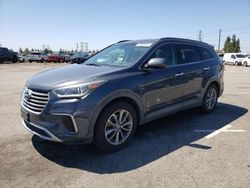 Salvage cars for sale from Copart Rancho Cucamonga, CA: 2017 Hyundai Santa FE SE