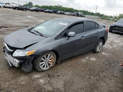 Salvage cars for sale at Indianapolis, IN auction: 2012 Honda Civic EX