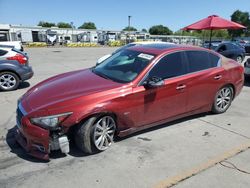 Salvage cars for sale at Sacramento, CA auction: 2016 Infiniti Q50 Base