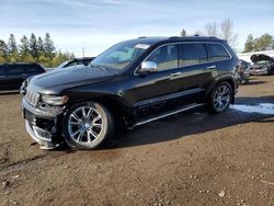 Salvage cars for sale at Bowmanville, ON auction: 2019 Jeep Grand Cherokee Summit